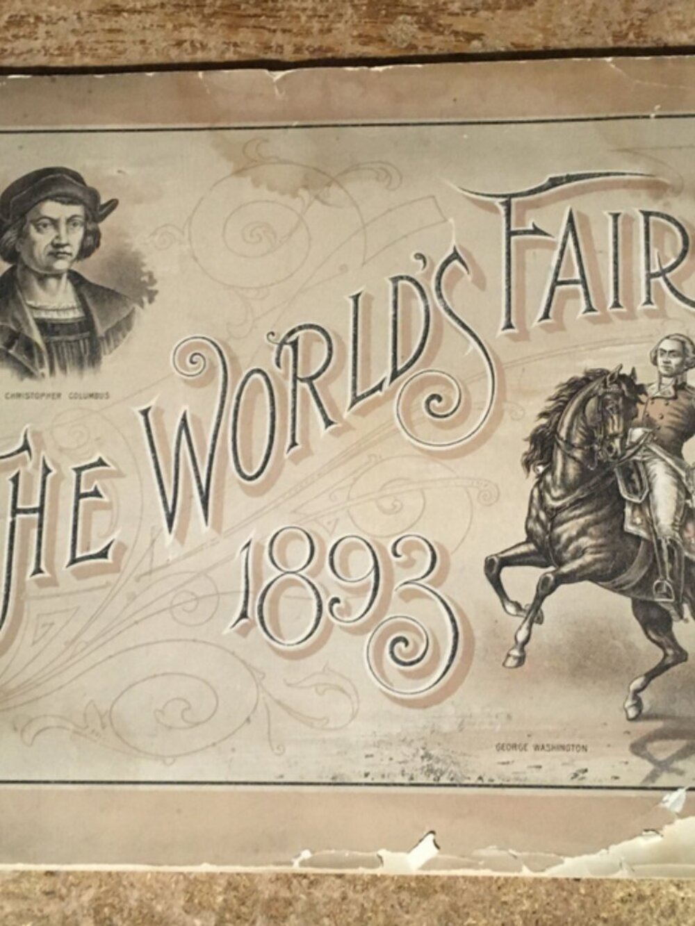 THE WORLD'S FAIR 1893 COLUMBUS WASHINGTON BOOK